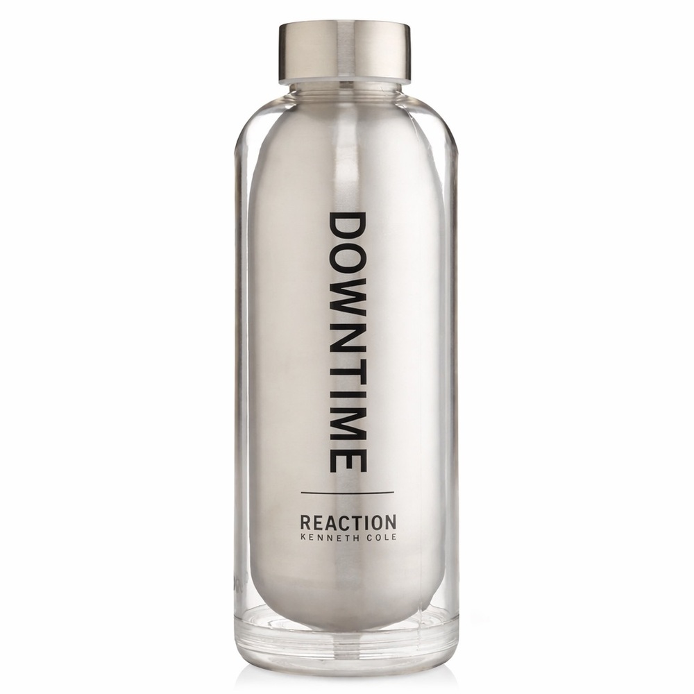 Kenneth Cole Reaction Downtime Water Bottle Asobu Insulated Glass NIB